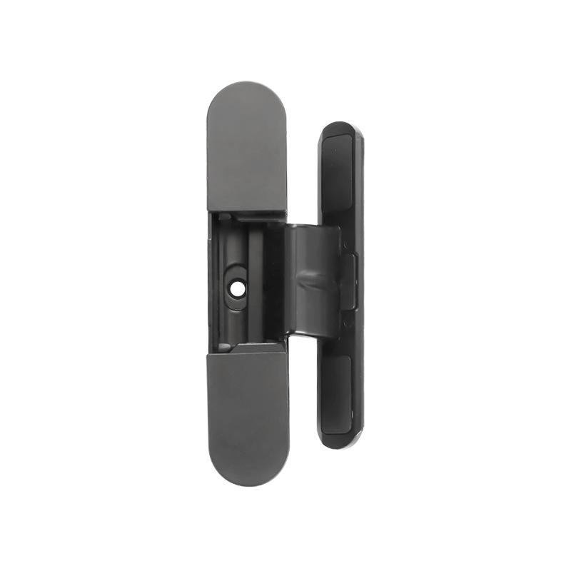 HingeThree-Dimensional Adjustable Heavy Duty Ultra-Thin Zinc Alloy Hidden Door Hinges Modern Invisible Furniture Hinge for Heavy