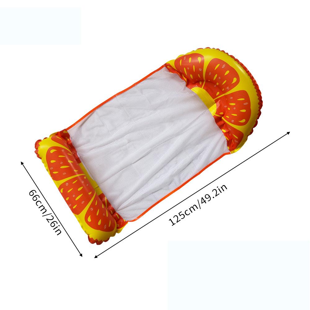 Summer Foldable PVC Inflatable Floating Row Swimming Pool Water Hammock Air Cushion Bed Water Sports Water Bed Can Lie or Sit