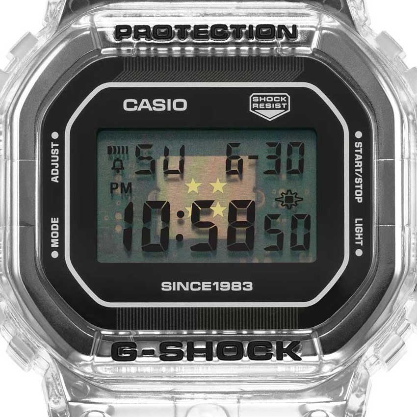 CASIO Clear Remix 40th Anniversary Edition Digital Watch with Bracelet G-Shock DW-5040RX-7ER Direct from Japan