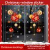 Dekorative Glasfensteraufkleber Weihnachtsaufkleber, Dekoration für festliche Atmosphäre, Bunte Kugeln, Sterne, Schneeflocken, Aufkleber
