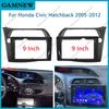 9 Inch Car Frame Fascia Adapter Canbus Box Decoder Android Radio Dash Fitting Panel Kit For Honda Civic Hatchback 2005-2012