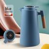 Press-Type Smart Insulated Kettle with Glass Liner - Large Capacity Thermos for Home Use