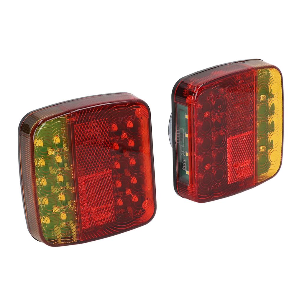 Square Trailer Lights Kit Wireless IP65 Waterproof Magnetic Trail Lights Red Yellow DC5V