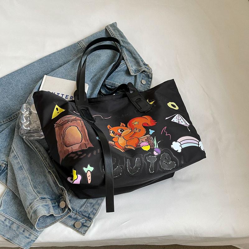 Женская сумка-тоут 2024 года, новый японский стиль, большая вместимость, для ежедневных поездок