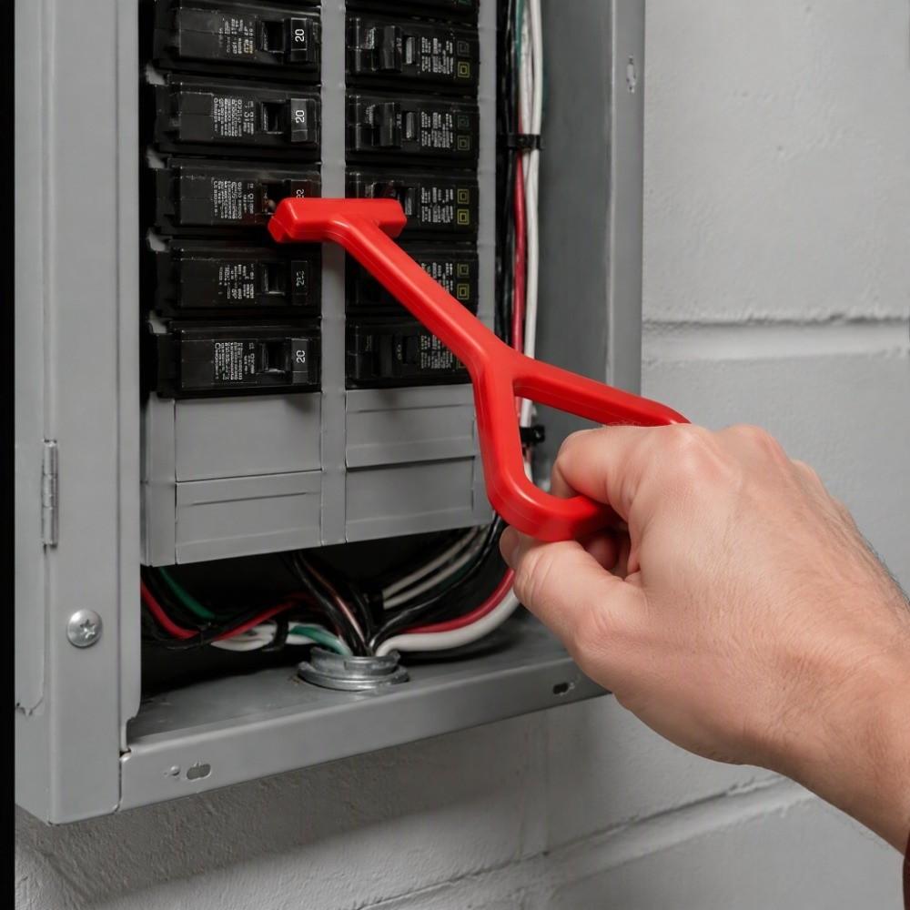 Insulating Operation MCB Operating Lever Insulated Circuit Breaker Handle Tool Distribution Box
