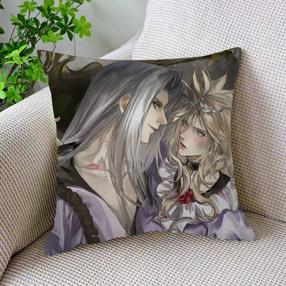 F-Final Fantasy Game Pillow Cover Sofa Cushion Cover Home Room Decoration Children Gift