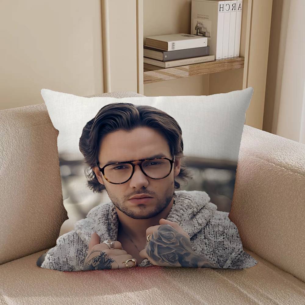 Singer L-Liam P-PayneS Stitch Lucky Dragon Pillow Cover Sofa Cushion Cover Home Room Decoration Children Gift