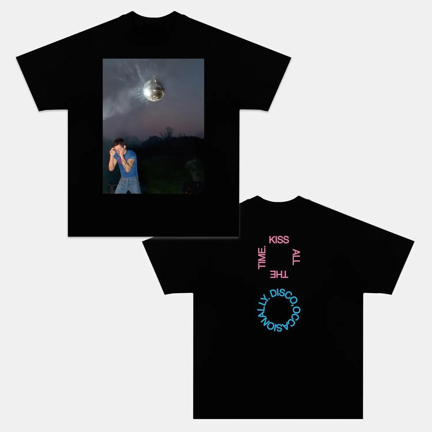 

Harry Styles Kiss All The Time Disco Occasionally 2026 Album Print T-shirt Music Cotton Clothes Men Casual Fashion Unisex TSh... S разноцветный