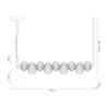 Bolla Gold 32W Led Hanging Lamp