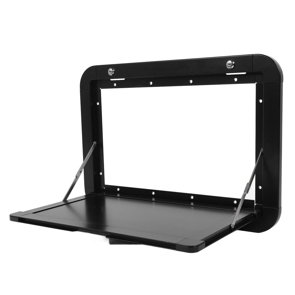 Rv Folding External Table 600 X 420mm Lockable Wall Mounted Outside Rv Dinette Tables with 4 Keys for Camper RV