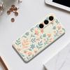 For Samsung Galaxy S25+ Case Yellow Flowers Pattern Printing Straight Edge TPU Phone Back Cover