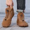 Men's Snow Barefoot Casual Shoes Outdoor Waterproof Work Shoes Warm Fur Men's Ankle  Chelsea Boots Men  Non Slip