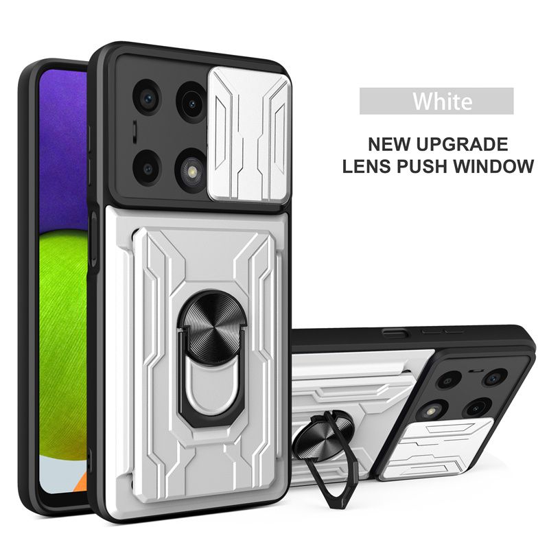 

For Xiaomi Redmi Note 13 Pro 5G 12 Pro+ Plus 12S 11S 11 Pro Case Cover With Card Pocket Ring Magnetic Shockproof Fundas Coque Redmi Note 12S 4G