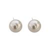 925 Silver Needle Pearl Stud Earrings Korean Niche Premium Earrings Commuter Versatile High Quality Earrings