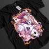 Anime Hunter X Hunter Hisoka Cards Graphic Black Tshirt Size S4XL