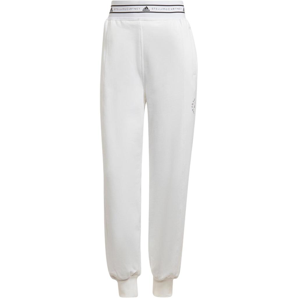 Adidas X Stella McCartney Co-Branded Solid Color Logo Joggers Women Bottoms White H59980