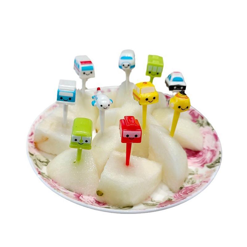 Cartoon Fruit Fork Toothpicks Cute Animal Food Selection Mini Lunch Box Decoration Children'S Food Supplement Tool