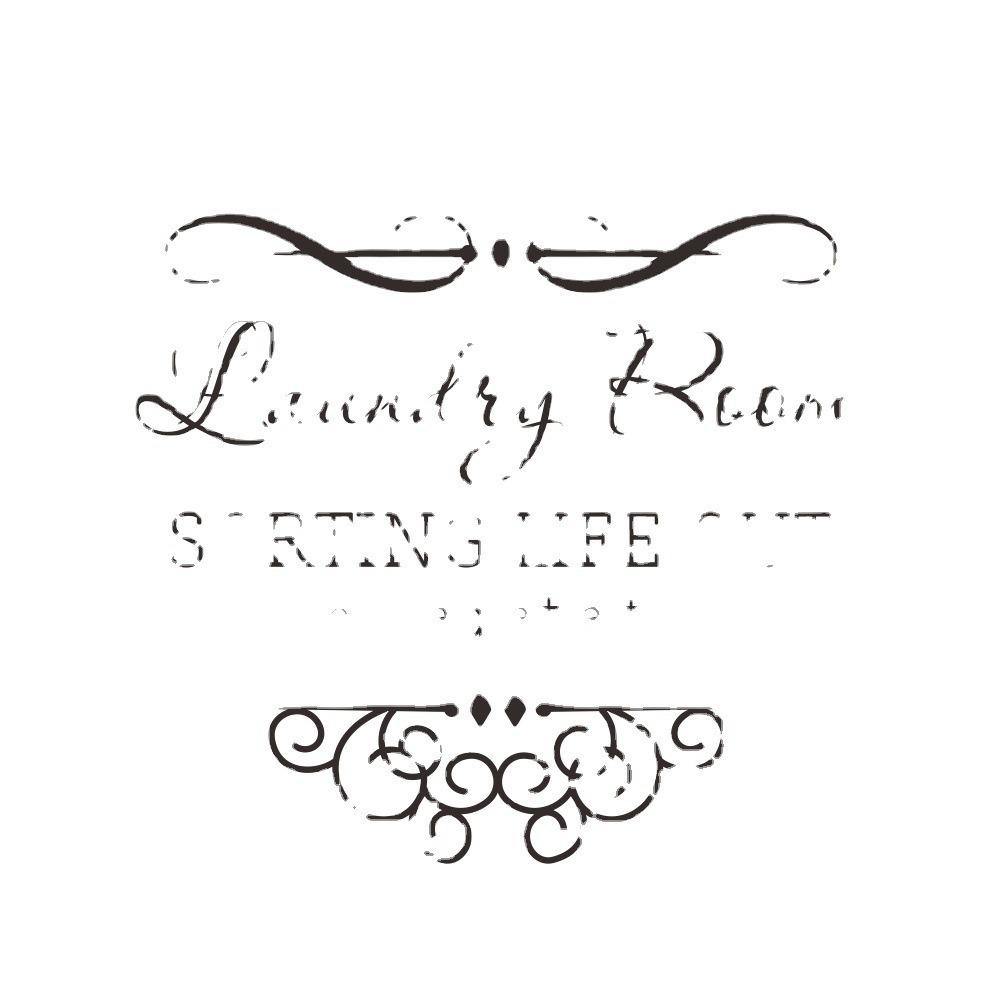 ZY8377 Wäsche Exquisit Geschnitzt Wasserdicht Abnehmbarer Wandaufkleber