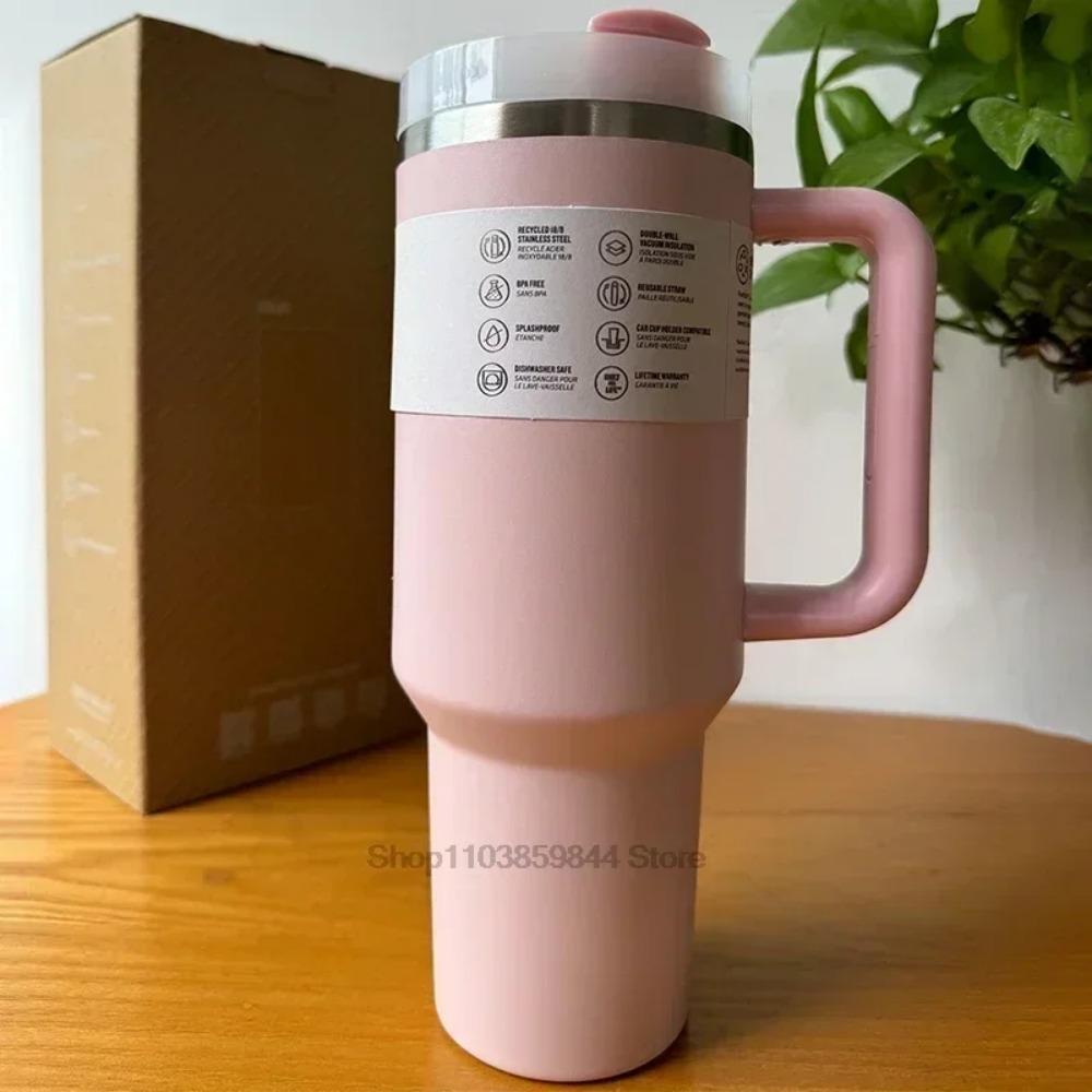 2025 Large Capacity 40Oz Stainless Steel Vacuum Flask - Insulated Tumbler Cup with Lids and Straws, Perfect for Travel