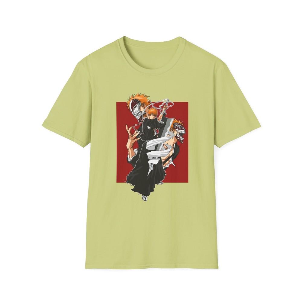 Bleach Unisex Jl Anime TShirt Softstyle Ichigo Kurosaki S