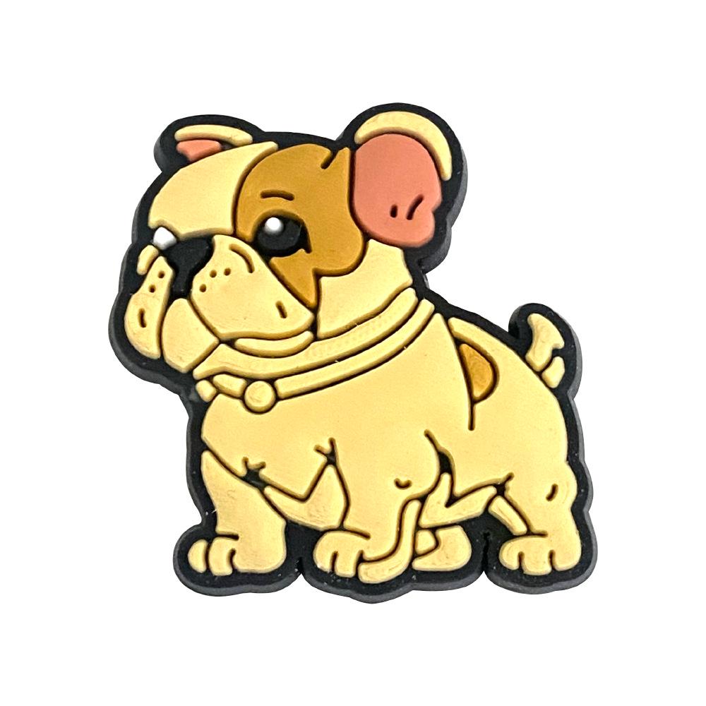 Cartoon Puppy Clog Shoe Charms - Soft PVC Flower Ornaments for Sandals and Slippers