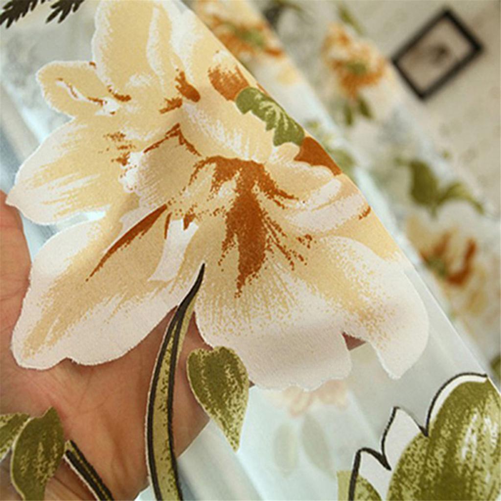 Home Textile Flower Embroidered Chinese Fabric Tulle Sheer 3D Window Curtain