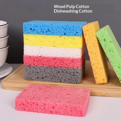 Thickened Wood Pulp Cotton Dishwashing Sponge Cloth Scouring Pad Absorbent Sponge Dishwashing Wipe