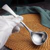 304 Stainless Steel Kitchen Cooking Sauce Drizzle Spoon with Spout, Long Handle Serving Soup Spoon