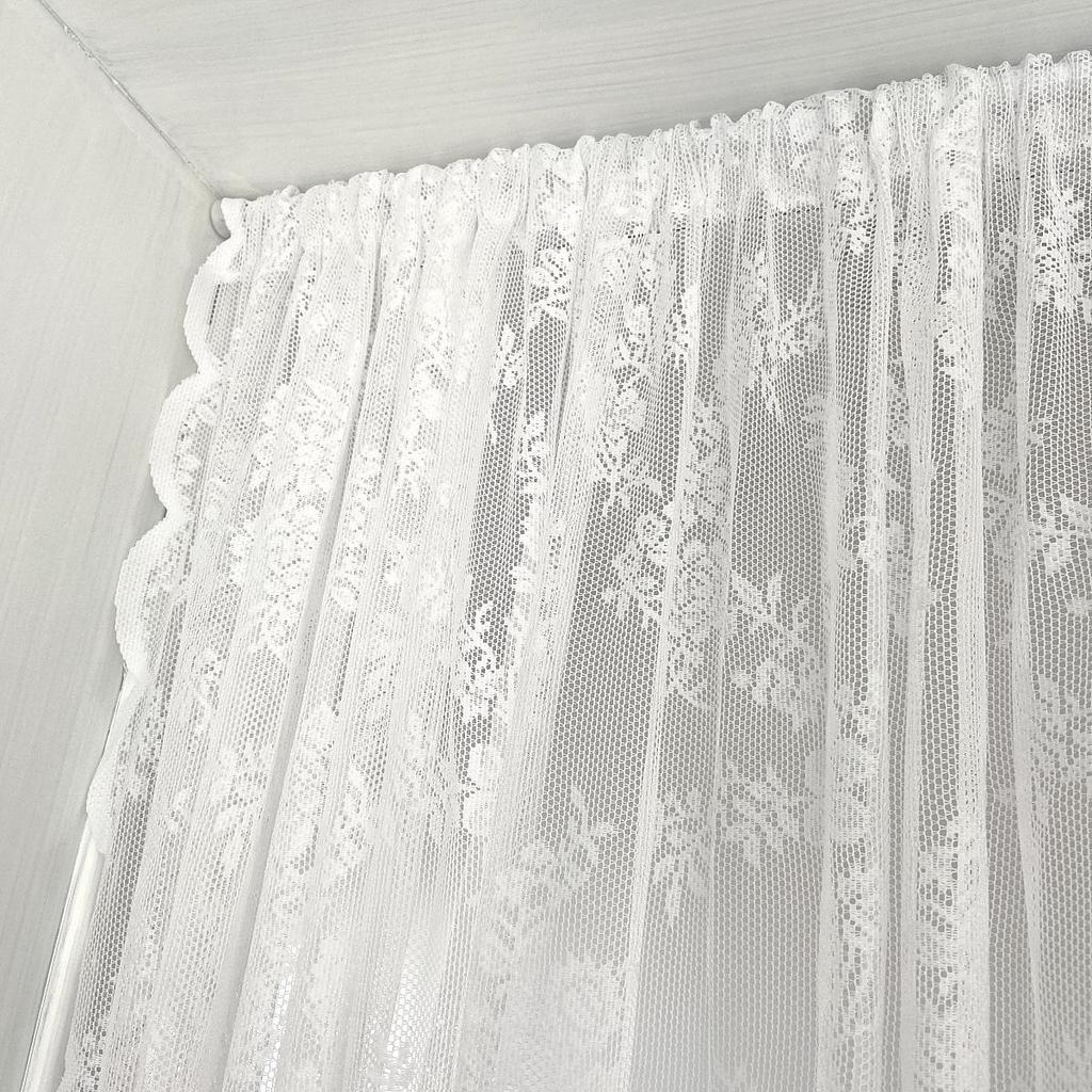 INS Nordic Style Korean Lace Curtain - Girl's Heart Home Decor for Doors, Windows, and Balconies