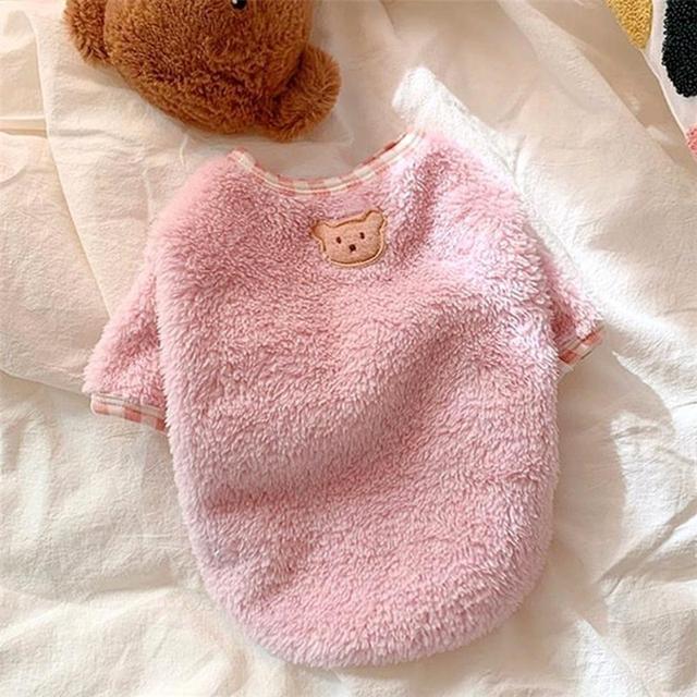 Polarowy sweter dla psa Ubrania dla zwierząt na jesień i zimę Bichon Sznaucer Ciepłe ubrania Miękkie zimowe ubrania dla szczeniaka Popularne ubrania dla psa