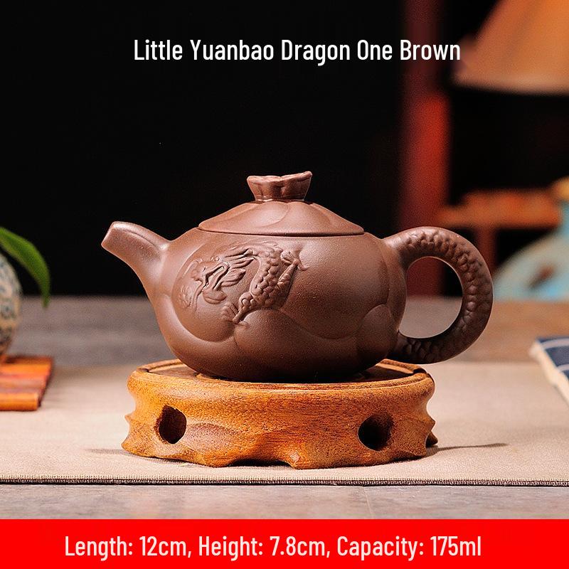 Purple Clay Zhu Ni Ceramic Kung Fu Teapot with Filter - Small Household Tea Maker Set