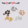 20-50pcs/lot 3/4/5/6mm Pin Findings Stud Earring Basic Pins Stoppers Connector For DIY Jewelry Making Accessories Supplies