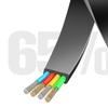 110cm PD100W 480mbps USB C Male to Male Fast Charging Data Cable Stretchable Type-C Cable Charging and Data Sync Cord