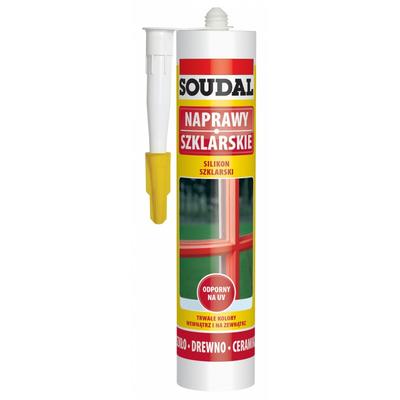 Soudal White Glass Silicone 280Ml - Sil Z So Bia