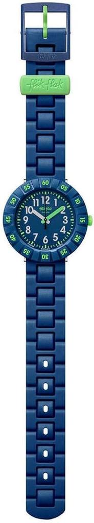 Kids Watch Power Time Time SOLO DARK BLUE Dark FCSP086 Boys Blue [Flick Flak] 7+ (Power 7+) (Solo Blue)