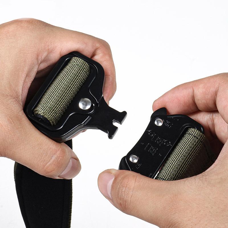 Dog Collar Leash Set Nylon Tactical Dog Collars Rugged Durable Zinc Alloy Buckle Thicken Soft Lining Collar For Medium Big Dogs