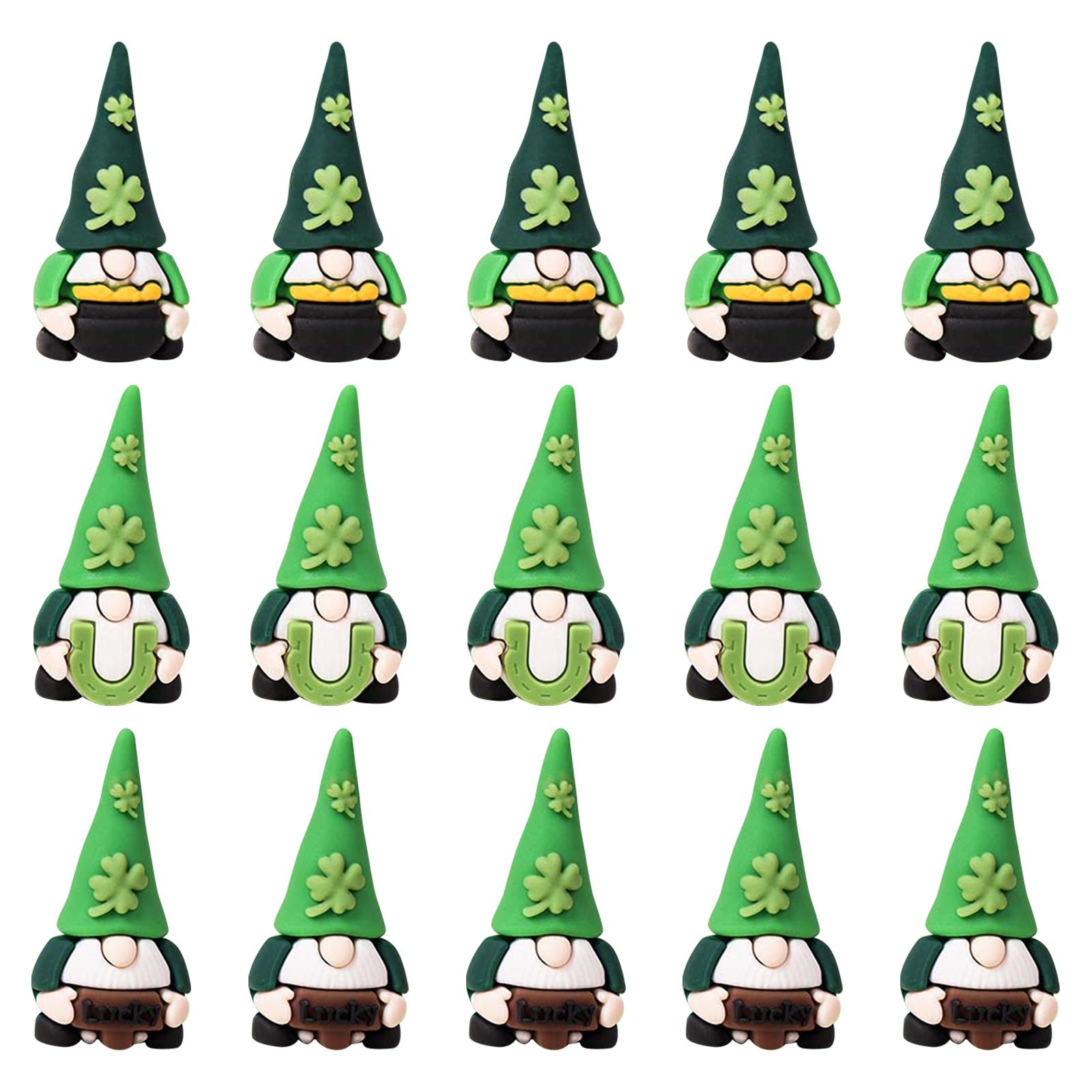 

St Patrick s Day Gnomes Bulks 1.4 Inch PVC Gnomes Figurine Gifts St Patrick s Day Collectible Figurines For Home Tabletop Shelf Decorations One Size