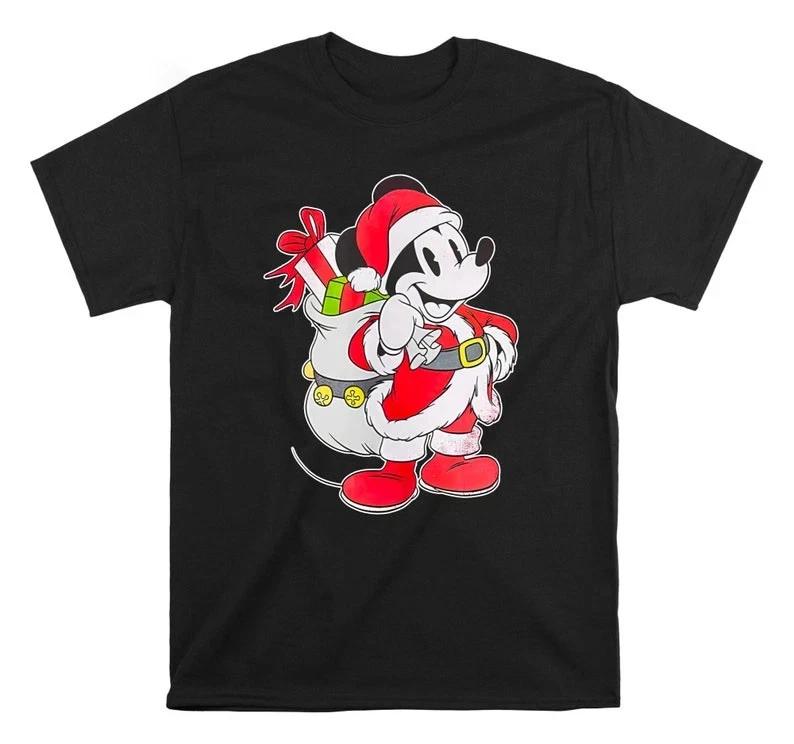 Christmas Mickey Mouse Santa Tshirt Unisex S