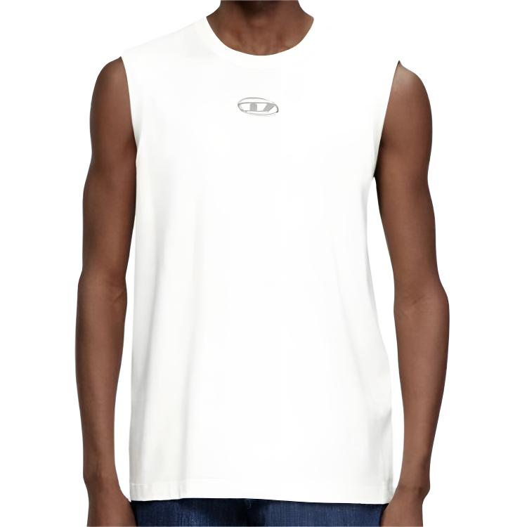 Diesel Logo Sleeveless Pullover Comfortable Versatile Casual Fitted Vest Men Tops A217430JMBB141