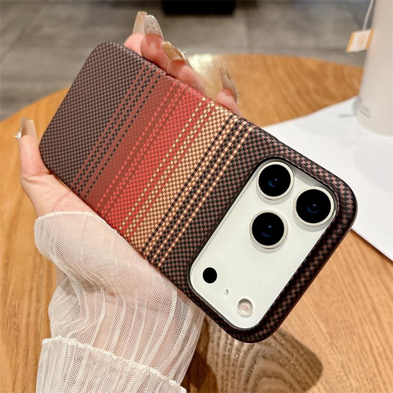 

For Magsafe Carbon Fiber Texture Matte PC Magnetic Case for iPhone 17 Air 16 15 14 Plus 13 12 11 17 Pro Max Hard Thin Slim Cover iPhone17 Pro