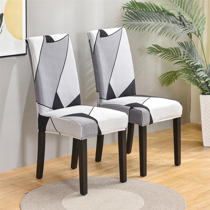 Chair Covers Set Of 1/2/4/6 Pcs, Parson Chair Slipcovers For Dining Room, Removable Kitchen Chair Cover For El And Ceremony