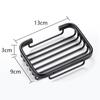 1 Pcs Drill Free Soap Dish Holder Wall Mounted Storage Rack Holder Hollow Type Soap Sponge Dish Bathroom Accessories