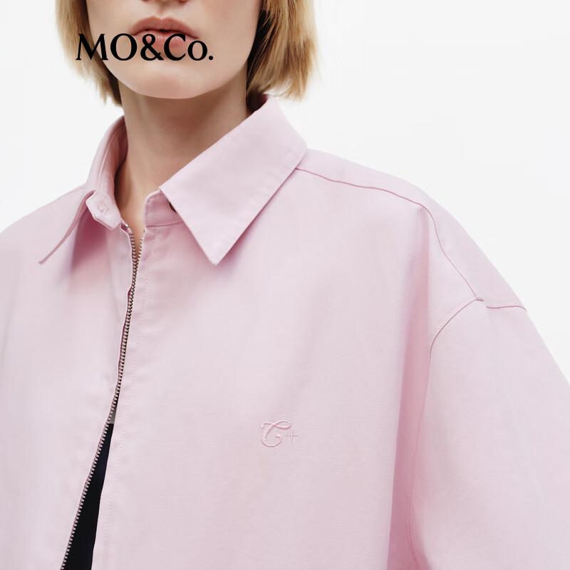 MO&Co. Women's Cotton Lapel Jacket