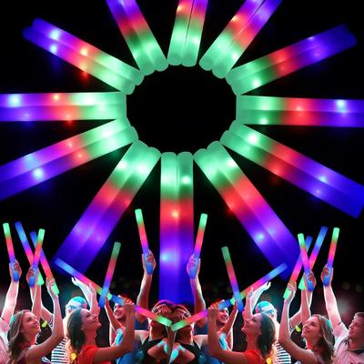 10PCS Glow Stick Light Up Party Supplies Music Festival Concert Props Wedding Celebration Halloween Mardi Gras Night Event Decor