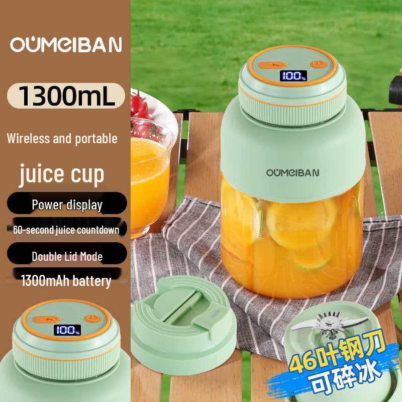 Draagbare Draadloze Sapcentrifuge Blender met IJscrusher voor Thuis, Europese/Amerikaanse Stijl, Grote Capaciteit