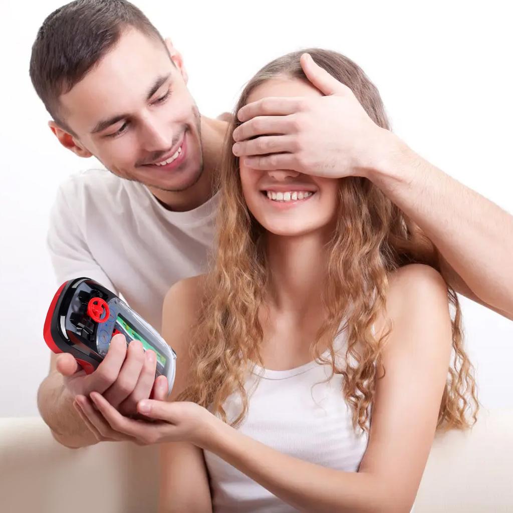 Handheld Racing Game, Children's Handheld Game Console, Children's Logical Thinking Training Boys Small Car Thinking Training Concentration