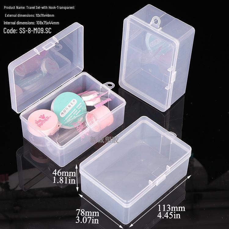 Makeup Cotton Swab Storage Box: Single/Double Compartment, Plastic PP Box for Lipstick and Remover Wipes