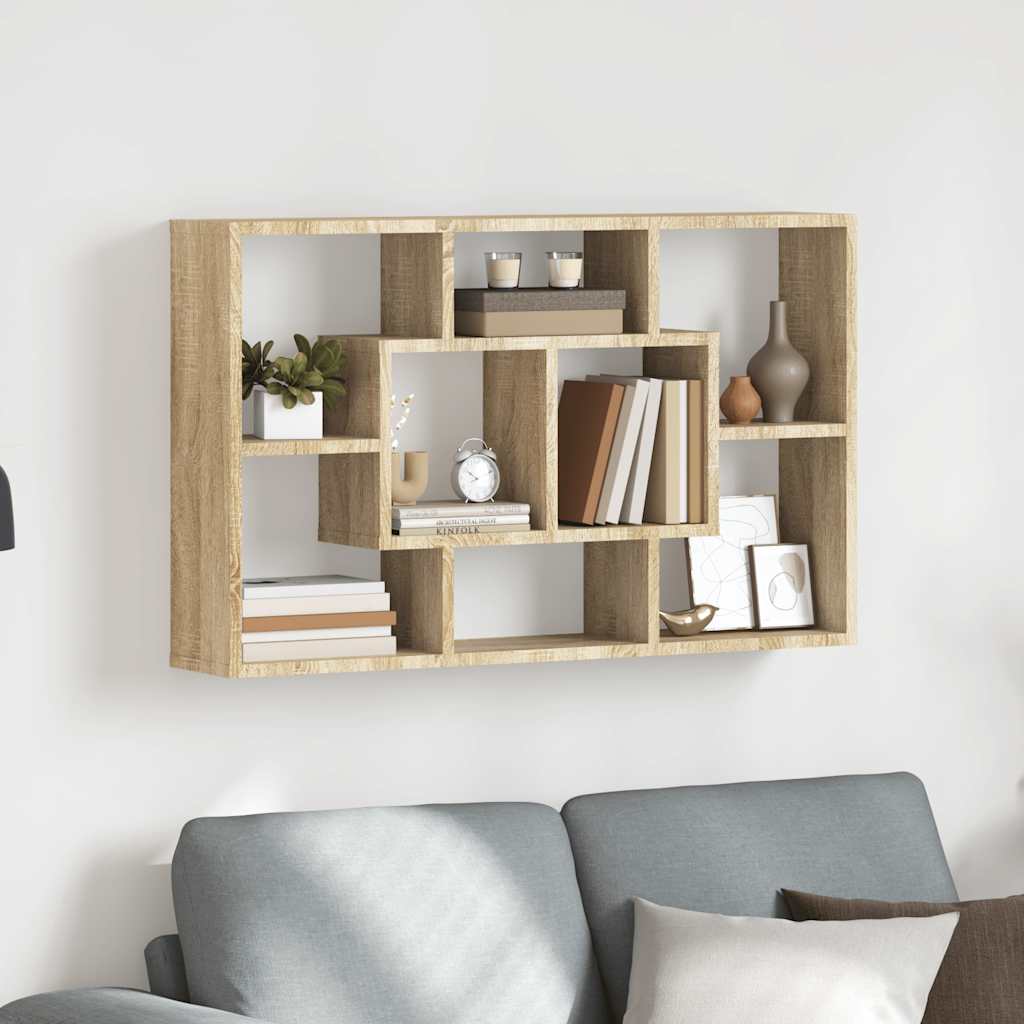 Wall Shelf Sonoma Oak 85 x 16 x 52.5 cm Particleboard
