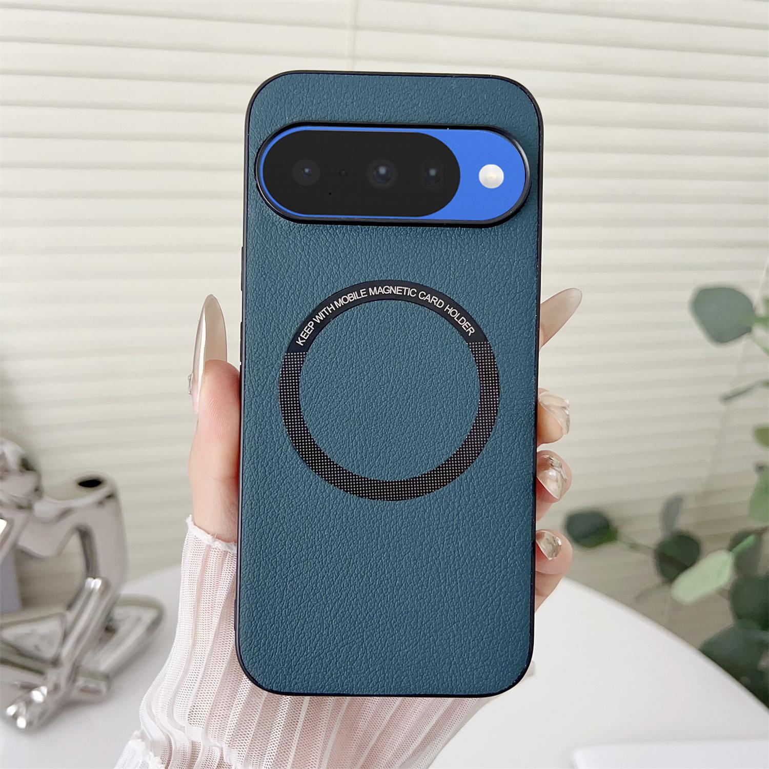 

For Google Pixel 10/10 Pro Case Anti-Drop PU Leather + PC Cover Magnetic Case