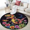 Colorful Dinosaur Round Area Rug,Carpet Rug for Living Room Bedroom Sofa Playroom Decor,Non-slip Floor Mat